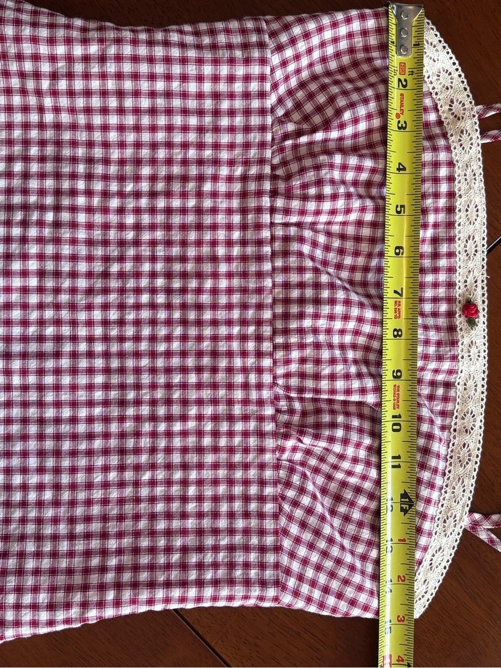 Princess Polly Pink Gingham Mini Dress with Cream Trim - Picture 7 of 12